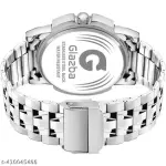Day & Date Function Watch With Silver Coated Dial, Stainless Steel Chain Analog Watch - For Men