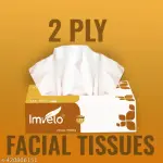 Imvelo 2 Ply Facial Tissue Paper Box - 400 Pulls (100 Pulls Per Box, Pack of 4)